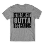 Straight Outta Los Santos Grey Melange Men's T-shirt