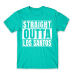 Straight Outta Los Santos Turquoise Men's T-shirt