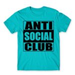 Straight outta social Atoll Blue Men's Tee for Antisocial, Funny