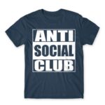 Straight outta social Denim Men's T-shirt for Antisocial, Funny