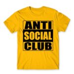 Straight outta social Gold Men's Tee for Antisocial, Funny