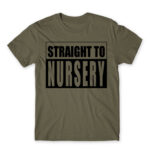 Straight to nursery Zinc Men's Tee for Kindergartner, Work