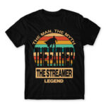 Streamer Dad Black Men's T-shirt for Streamer, Work