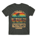 Streamer Dad Dark Grey Men's Tee for Streamer, Work