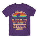 Streamer Dad Dark Purple Men's Tee for Streamer, Work