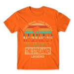 Streamer Dad Orange Men's T-shirt for Streamer, Work