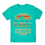 Streamer Dad Turquoise Men's Tee for Streamer, Work