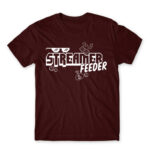 Streamer feeder Burgundy Men's T-shirt for Streamer, Work