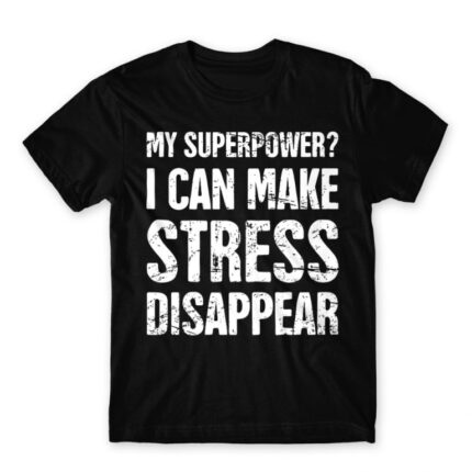 Stress disappear Black Men's Tee for Massage Therapist, Work