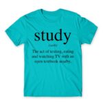 Study definition Atoll Blue Men's T-shirt for Funny, Study