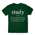 Study definition Bottle Green Men's T-shirt for Funny, Study