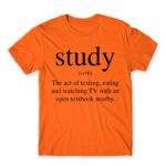 Study definition Orange Men's Tee for Funny, Study