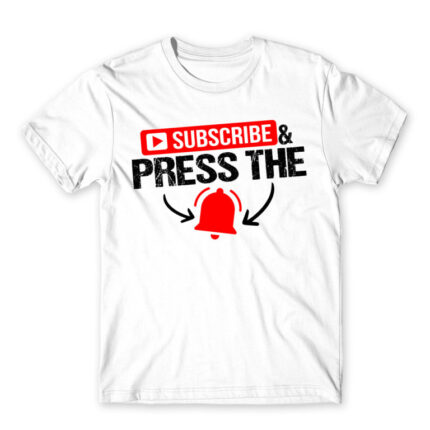 Subscribe White Men's Tee for Streamer, Work