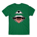 Sukuna face Kelly Green Men's Tee for Anime, Jujutsu Kaisen