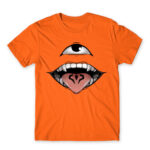 Sukuna face Orange Men's Tee for Anime, Jujutsu Kaisen