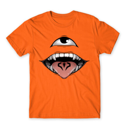 Sukuna face Orange Men's Tee for Anime, Jujutsu Kaisen