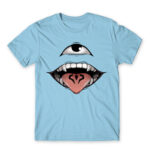 Sukuna face Sky Blue Men's T-shirt for Anime, Jujutsu Kaisen