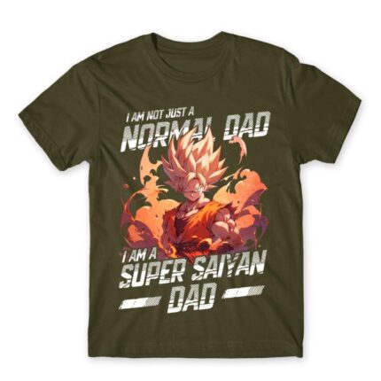 Super Saiyan Dad Army Men's T-shirt for Anime, Dragon Ball
