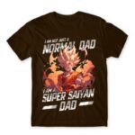 Super Saiyan Dad Chocolate Men's Tee for Anime, Dragon Ball