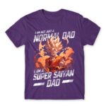 Super Saiyan Dad Dark Purple Men's T-shirt for Anime, Dragon Ball