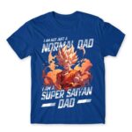 Super Saiyan Dad Royal Blue Men's T-shirt for Anime, Dragon Ball