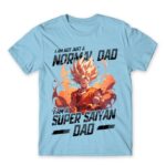Super Saiyan Dad Sky Blue Men's Tee for Anime, Dragon Ball