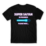 Super Saiyan in progress Black Men's Tee for Anime, Dragon Ball