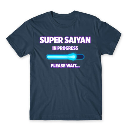 Super Saiyan in progress Denim Men's T-shirt for Anime, Dragon Ball