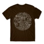 Tailor Circle Chocolate Men's T-shirt for Tailor, Work