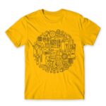 Tailor Circle Gold Men's T-shirt for Tailor, Work