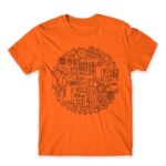 Tailor Circle Orange Men's T-shirt for Tailor, Work