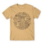 Tailor Circle Sand Men's T-shirt for Tailor, Work