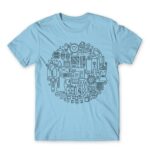 Tailor Circle Sky Blue Men's Tee for Tailor, Work