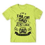 Tailor Dad Apple Green Men's T-shirt for Tailor, Work