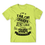 Tailor Grandpa Apple Green Men's T-shirt for Tailor, Work