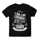 Tailor Grandpa Black Men's Tee for Tailor, Work