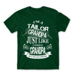 Tailor Grandpa Bottle Green Men's T-shirt for Tailor, Work