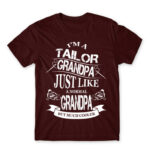 Tailor Grandpa Burgundy Men's T-shirt for Tailor, Work