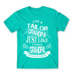 Tailor Grandpa Turquoise Men's T-shirt for Tailor, Work