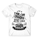 Tailor Grandpa White Men's T-shirt for Tailor, Work