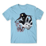 Talk to the Hand Sky Blue Men's T-shirt for Anime, Vampire Hunter D