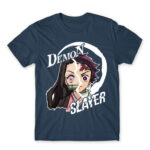 Tanjiro and Nezuko Denim Men's Tee for Anime, Kimetsu No Yaiba