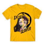 Tanjiro and Nezuko Gold Men's T-shirt for Anime, Kimetsu No Yaiba