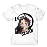 Tanjiro and Nezuko White Men's T-shirt for Anime, Kimetsu No Yaiba