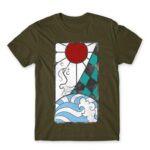 Tanjiro earning Army Men's T-shirt for Anime, Kimetsu No Yaiba