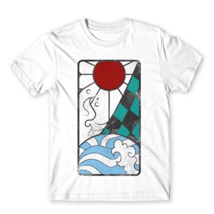 Tanjiro earning White Men's Tee for Anime, Kimetsu No Yaiba