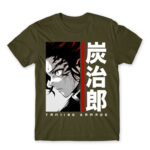 Tanjiro Kamado – Minimal Army Men's T-shirt for Anime, Kimetsu No Yaiba