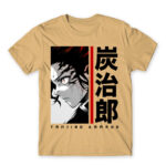 Tanjiro Kamado – Minimal Sand Men's Tee for Anime, Kimetsu No Yaiba