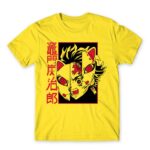 Tanjiro Mask Lemon Men's T-shirt for Anime, Kimetsu No Yaiba