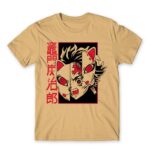 Tanjiro Mask Sand Men's Tee for Anime, Kimetsu No Yaiba
